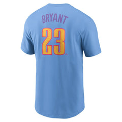 Light Blue Kris Bryant Colorado Rockies Nike 2025 City Connect Fuse Name & Number T-Shirt