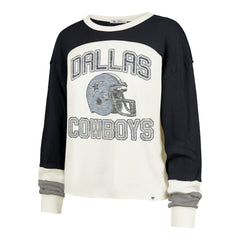 '47 Women's Plus Size Double Header Curve Toni Long Sleeve T-Shirt - Dallas Cowboys T-shirts
