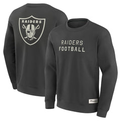 Elements Future Ground Lettering Pullover Sweatshirt - Las Vegas Raiders Pullover