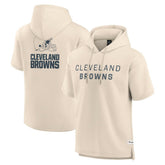 Elements Future Ground Lettering Short Sleeve Pullover Hoodie - Cleveland Browns Hoodies