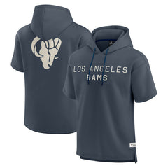Elements Future Ground Lettering Short Sleeve Pullover Hoodie - Los Angeles Rams Hoodies