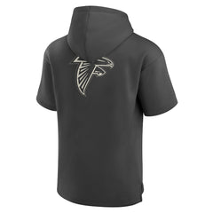 Elements Future Ground Lettering Short Sleeve Pullover Hoodie - Atlanta Falcons Hoodies