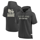 Elements Future Ground Lettering Short Sleeve Pullover Hoodie - Cleveland Browns Hoodies