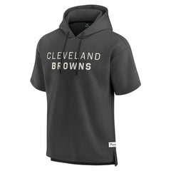 Elements Future Ground Lettering Short Sleeve Pullover Hoodie - Cleveland Browns Hoodies