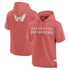 Elements Future Ground Lettering Short Sleeve Pullover Hoodie - Washington Commanders Hoodies