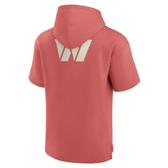 Elements Future Ground Lettering Short Sleeve Pullover Hoodie - Washington Commanders Hoodies
