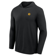 Front Office Power Mono Long Sleeve Hoodie T-Shirt - Pittsburgh Steelers Hoodies