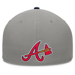 Gray/Navy Atlanta Braves Fanatics Clubhouse Dugout Fitted Hat