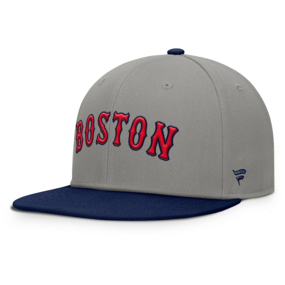 Gray/Navy Boston Red Sox Fanatics Clubhouse Dugout Fitted Hat