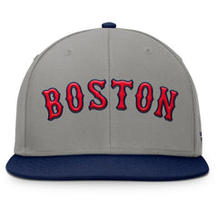 Gray/Navy Boston Red Sox Fanatics Clubhouse Dugout Fitted Hat