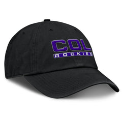 Black Colorado Rockies Fanatics Women's Fly Out Adjustable Hat
