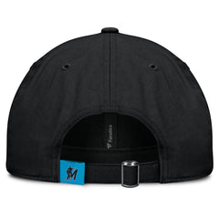 Black Miami Marlins Fanatics Women's Fly Out Adjustable Hat