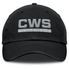 Black Chicago White Sox Fanatics Women's Fly Out Adjustable Hat