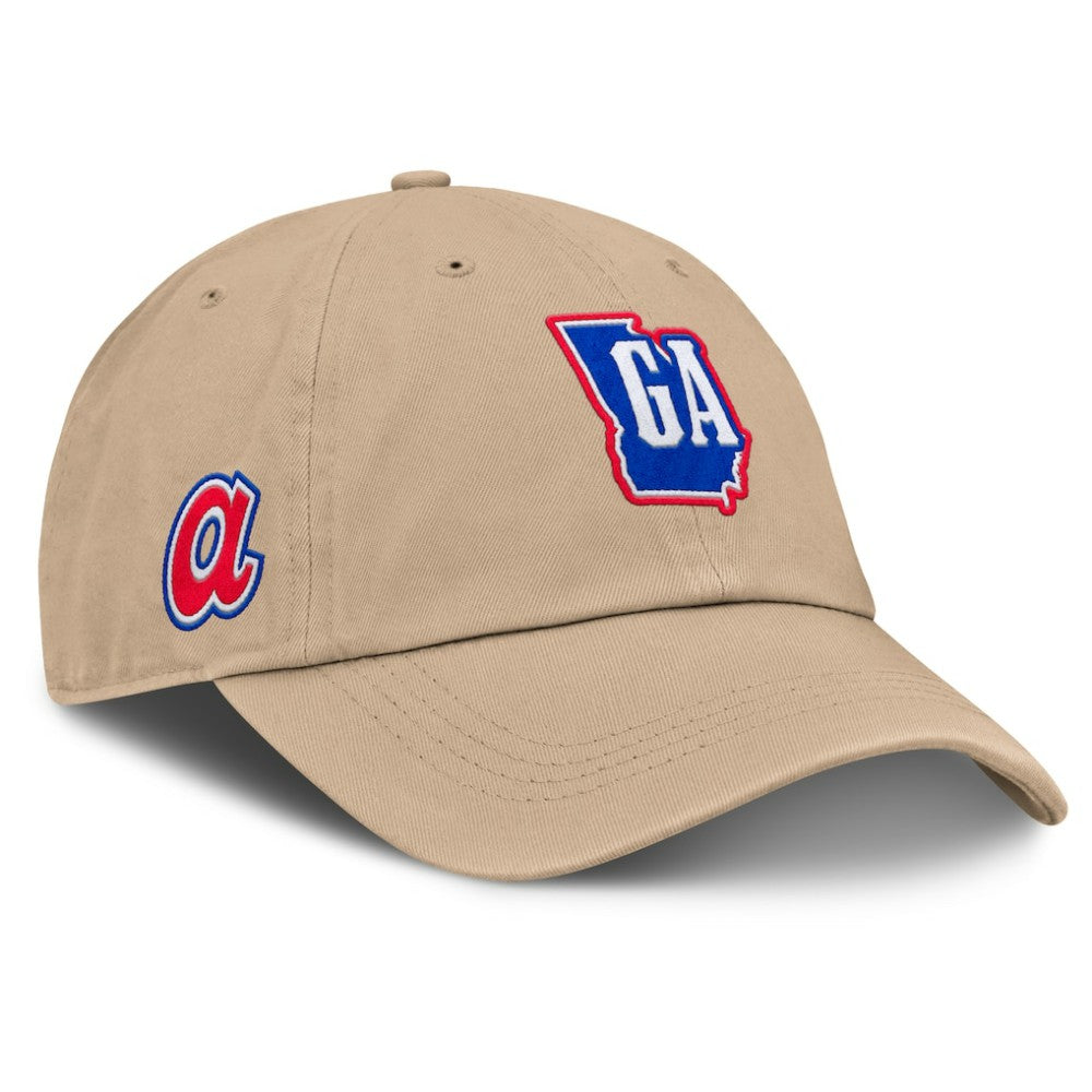 Tan Atlanta Braves Fanatics Women's Cooperstown Collection Adjustable Hat