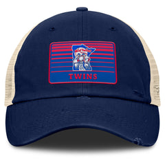 Navy/Natural Minnesota Twins Fanatics Cooperstown Collection Eastbound Mesh Adjustable Hat