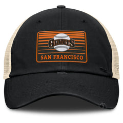 Black/Natural San Francisco Giants Fanatics Cooperstown Collection Eastbound Mesh Adjustable Hat