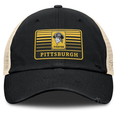 Black/Natural Pittsburgh Pirates Fanatics Cooperstown Collection Eastbound Mesh Adjustable Hat