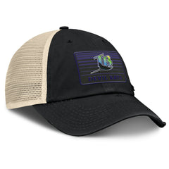 Black/Natural Tampa Bay Rays Fanatics Cooperstown Collection Eastbound Mesh Adjustable Hat