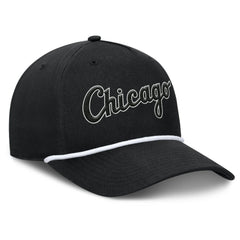 Black Chicago White Sox Fanatics Clubhouse Foul Ball A-Frame Adjustable Hat