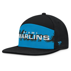 Black/Blue Miami Marlins Fanatics Clubhouse Splitter Snapback Hat