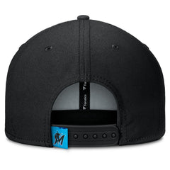 Black/Blue Miami Marlins Fanatics Clubhouse Splitter Snapback Hat