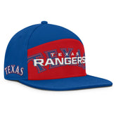 Royal/Red Texas Rangers Fanatics Clubhouse Splitter Snapback Hat