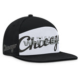 Black/White Chicago White Sox Fanatics Clubhouse Splitter Snapback Hat