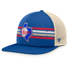 Royal/Natural Texas Rangers Fanatics Cooperstown Collection Powers Snapback Hat