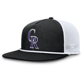Black/White Colorado Rockies Fanatics Clubhouse Change Up Snapback Hat