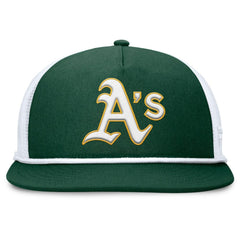 Green/White Athletics Fanatics Clubhouse Change Up Snapback Hat