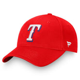 Red Texas Rangers Fanatics Core Adjustable Hat