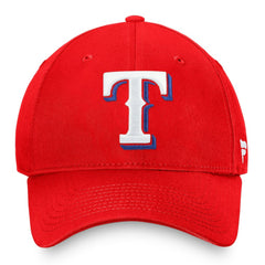 Red Texas Rangers Fanatics Core Adjustable Hat