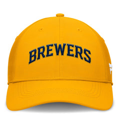 Gold Milwaukee Brewers Fanatics Core Flex Hat