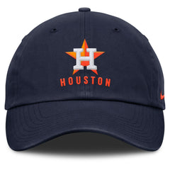 Navy Houston Astros Nike Club Adjustable Hat