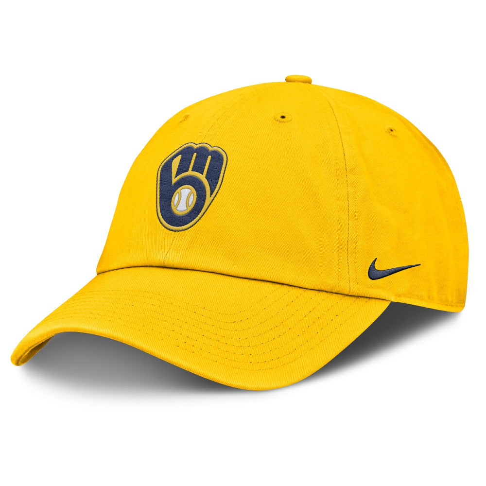 Gold Milwaukee Brewers Nike Club Adjustable Hat