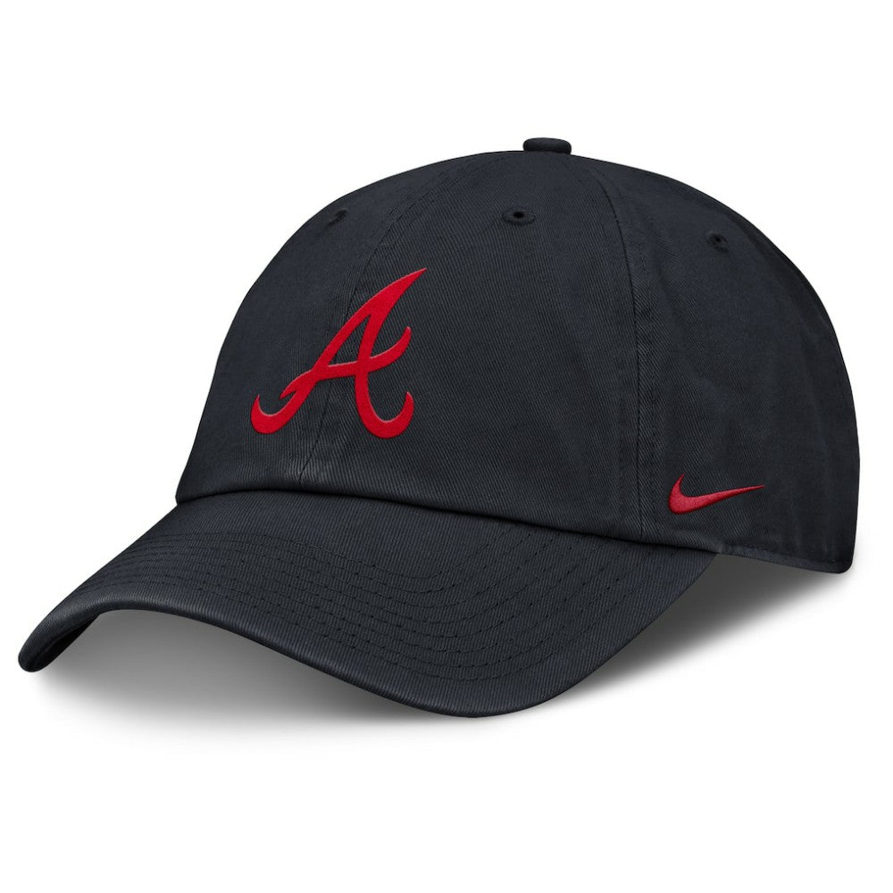 Navy Atlanta Braves Nike Club Adjustable Hat