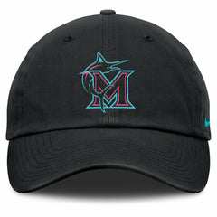 Black Miami Marlins Nike Unisex 2025 City Connect Club Adjustable Hat