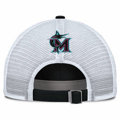 Black/White Miami Marlins Nike Unisex 2025 City Connect Trucker Adjustable Hat