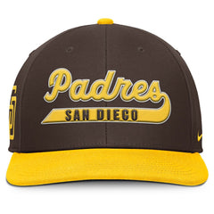 Brown/Gold San Diego Padres Nike Pro Performance Snapback Hat