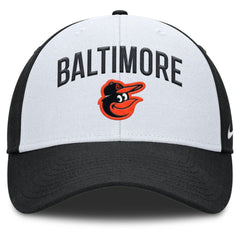 White/Black Baltimore Orioles Nike Club Performance Adjustable Hat