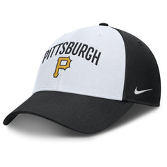 White/Black Pittsburgh Pirates Nike Club Performance Adjustable Hat