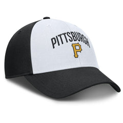 White/Black Pittsburgh Pirates Nike Club Performance Adjustable Hat