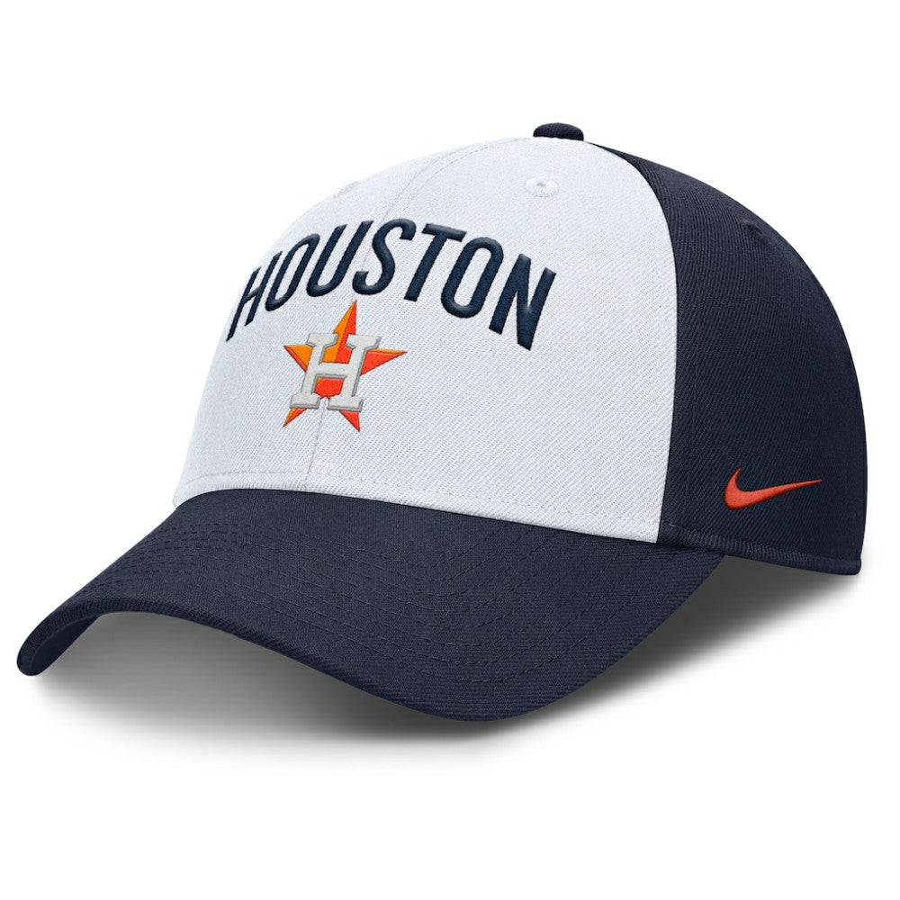 White/Navy Houston Astros Nike Club Performance Adjustable Hat