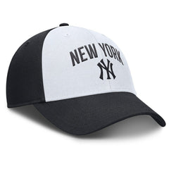 White/Navy New York Yankees Nike Club Performance Adjustable Hat