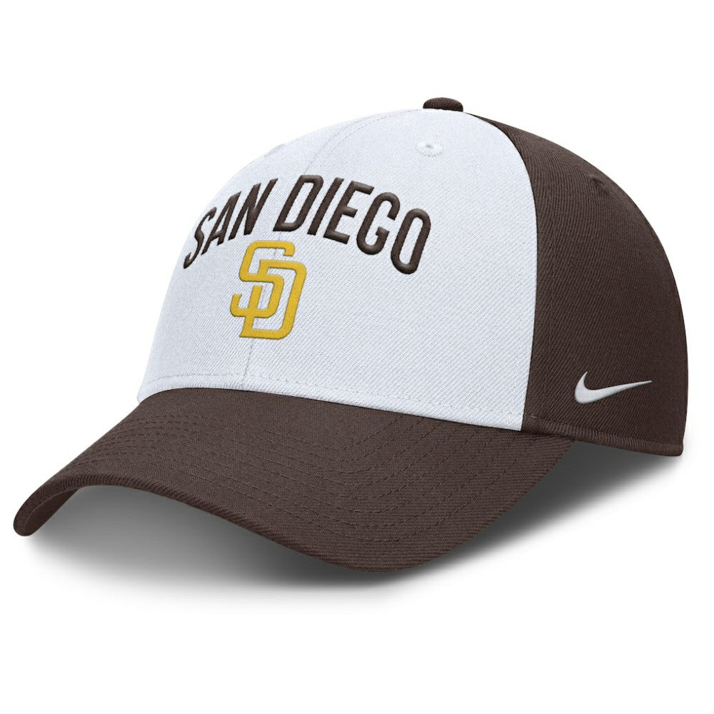 White/Brown San Diego Padres Nike Club Performance Adjustable Hat