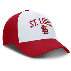 White/Red St. Louis Cardinals Nike Club Performance Adjustable Hat