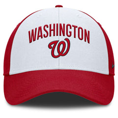 White/Red Washington Nationals Nike Club Performance Adjustable Hat