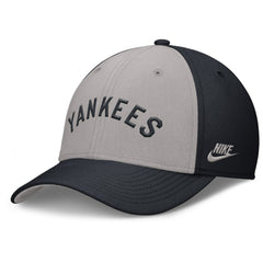 Navy/Gray New York Yankees Nike Rise Swoosh Performance Flex Hat