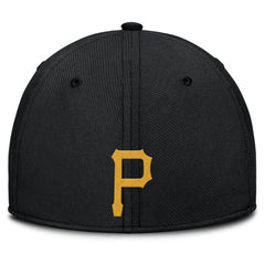 Gray/Black Pittsburgh Pirates Nike Rise Swoosh Performance Flex Hat