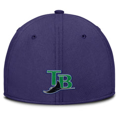 Gray/Purple Tampa Bay Rays Nike Rise Swoosh Performance Flex Hat